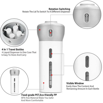 4 in 1 Travel Multi-Dispenser